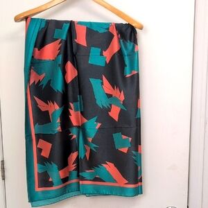 YAN&ONE ORANGE AND GREEN WRAP